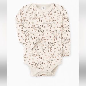 Colored organics long sleeve body suit